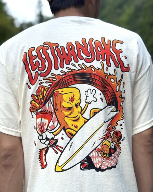 画像5: 送料無料 LESS THAN JAKE / French Fry Tシャツ ナチュラル (5)