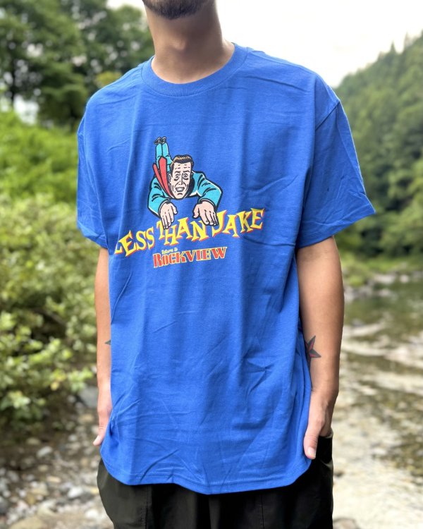 画像5: 送料無料 LESS THAN JAKE / Hello Rockview Tシャツ ブルー (5)