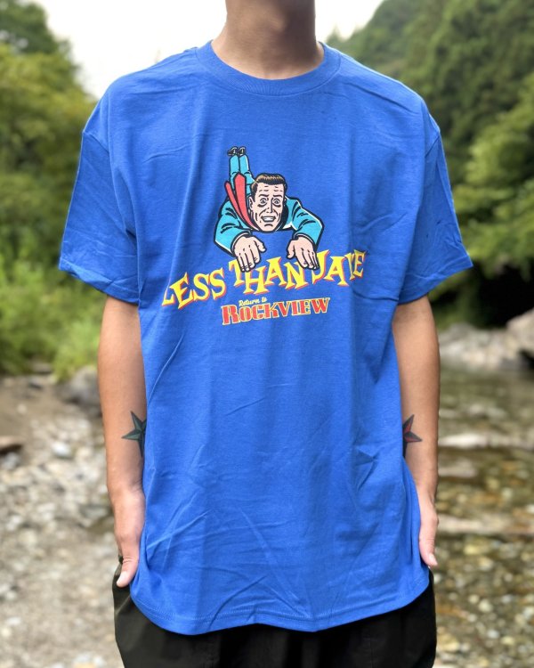 画像3: 送料無料 LESS THAN JAKE / Hello Rockview Tシャツ ブルー (3)