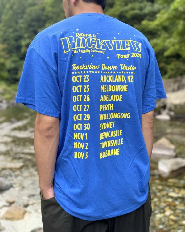 画像9: 送料無料 LESS THAN JAKE / Hello Rockview Tシャツ ブルー (9)