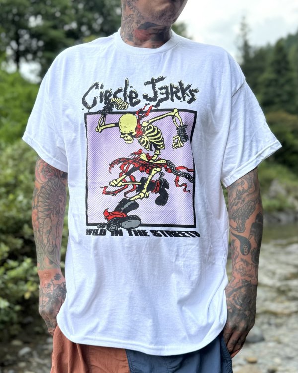 画像4: 送料無料 XL3枚のみの入荷 CIRCLE JERKS / Wild In Streets World Tour Tシャツ ホワイト (4)