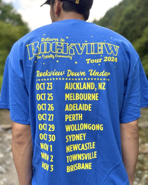 画像7: 送料無料 LESS THAN JAKE / Hello Rockview Tシャツ ブルー (7)