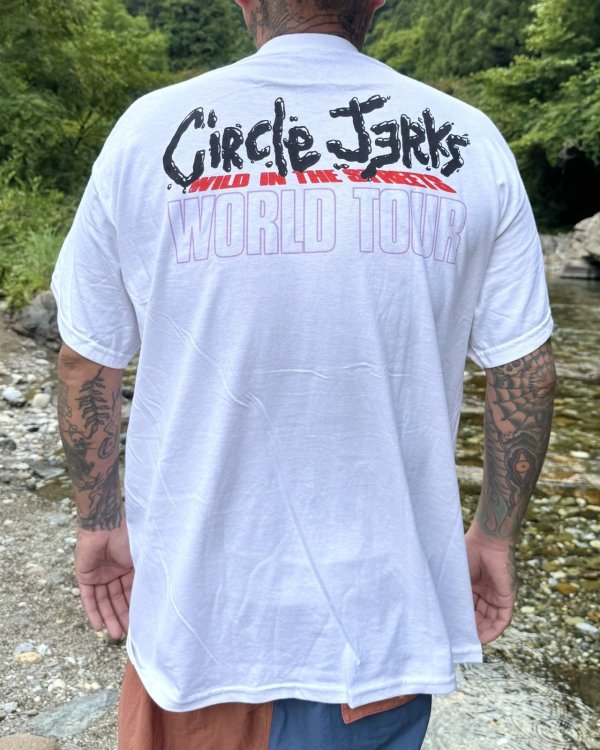 画像8: 送料無料 XL3枚のみの入荷 CIRCLE JERKS / Wild In Streets World Tour Tシャツ ホワイト (8)