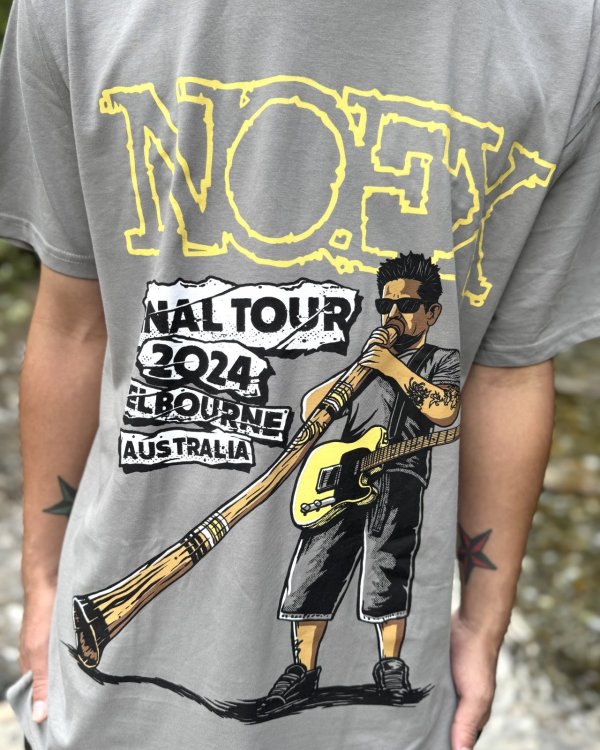 画像4: 送料無料 NOFX / Melbourne Hefe Tシャツ グレー (4)