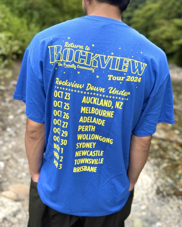画像8: 送料無料 LESS THAN JAKE / Hello Rockview Tシャツ ブルー (8)