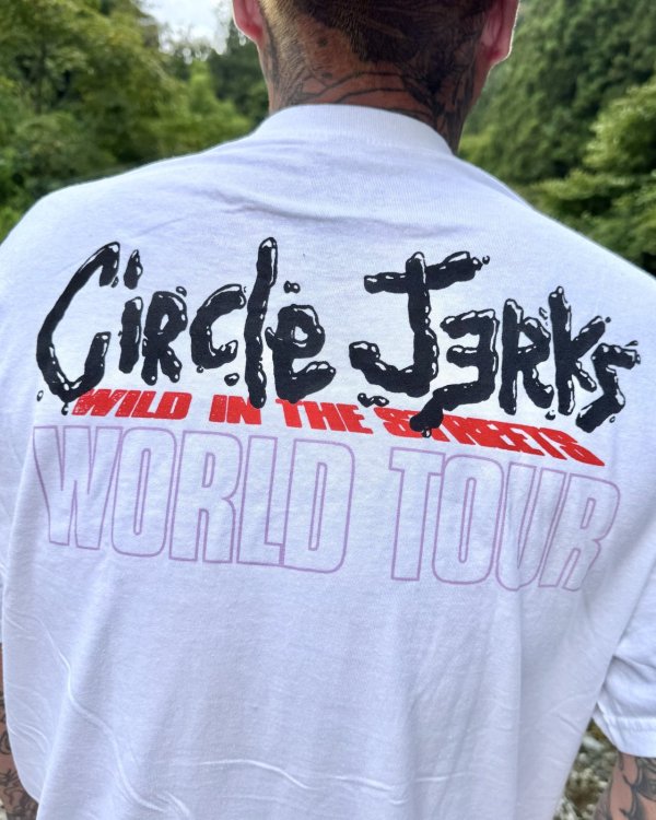 画像7: 送料無料 XL3枚のみの入荷 CIRCLE JERKS / Wild In Streets World Tour Tシャツ ホワイト (7)