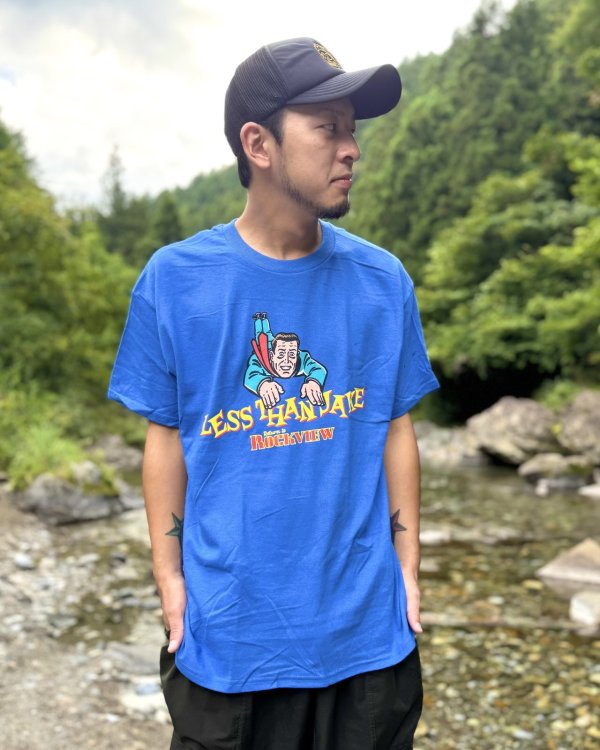 画像2: 送料無料 LESS THAN JAKE / Hello Rockview Tシャツ ブルー (2)