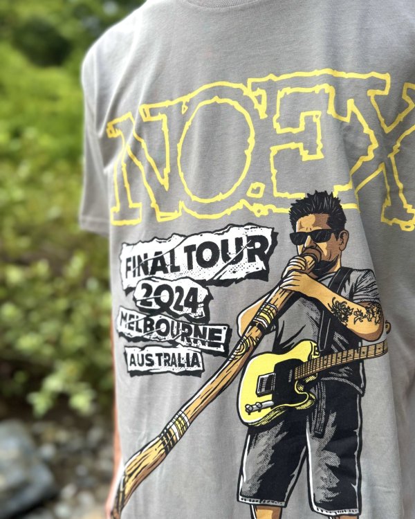 画像3: 送料無料 NOFX / Melbourne Hefe Tシャツ グレー (3)