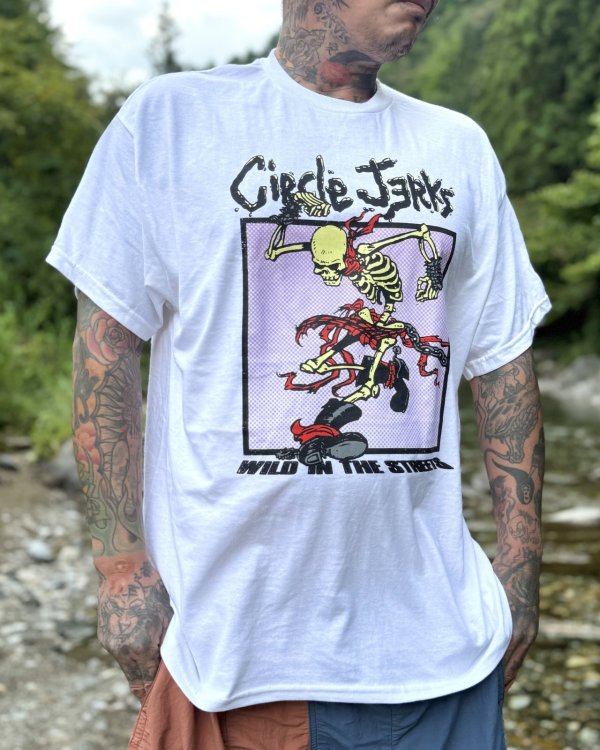 画像5: 送料無料 XL3枚のみの入荷 CIRCLE JERKS / Wild In Streets World Tour Tシャツ ホワイト (5)