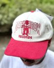 画像4: DEATH LOW RECORDS / Logo コーデュロイキャップ RED/WHITE (4)