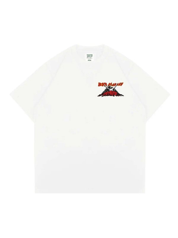 画像12: 送料無料 BOB MARLEY × POT MEETS POP / Uprising Tシャツ ホワイト (12)