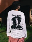画像1: 送料無料 BOB MARLEY × POT MEETS POP / Natty Dread 長袖Tシャツ ホワイト (1)