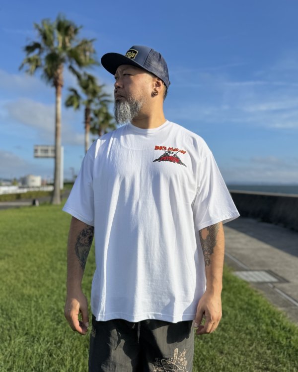 画像6: 送料無料 BOB MARLEY × POT MEETS POP / Uprising Tシャツ ホワイト (6)