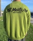 画像10: 送料無料 BOB MARLEY × POT MEETS POP / Natty Dread ニットセーター グリーン (10)