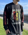 画像5: 送料無料 BOB MARLEY × POT MEETS POP / Catch A Fire 長袖Tシャツ ブラック (5)