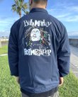画像6: 送料無料 BOB MARLEY × POT MEETS POP / Sketch コーチジャケット ネイビー (6)