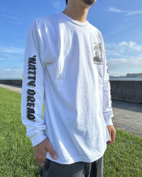 画像11: 送料無料 BOB MARLEY × POT MEETS POP / Natty Dread 長袖Tシャツ ホワイト (11)