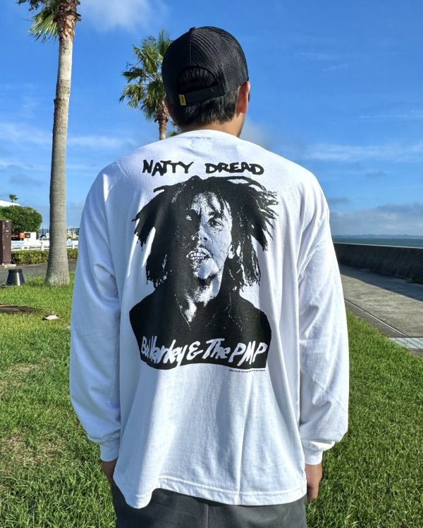 画像3: 送料無料 BOB MARLEY × POT MEETS POP / Natty Dread 長袖Tシャツ ホワイト (3)