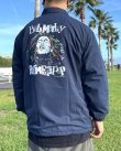 画像4: 送料無料 BOB MARLEY × POT MEETS POP / Sketch コーチジャケット ネイビー (4)