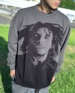 画像1: 送料無料 BOB MARLEY × POT MEETS POP / Natty Dread ニットセーター グレー (1)
