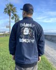 画像2: 送料無料 BOB MARLEY × POT MEETS POP / Sketch コーチジャケット ネイビー (2)