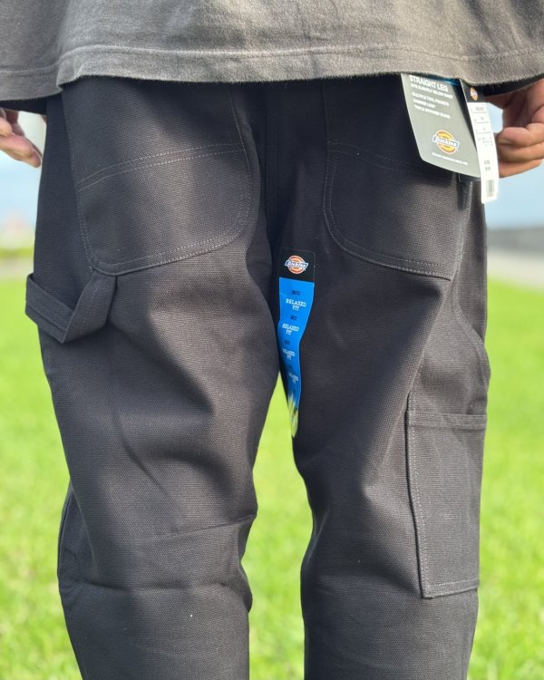 画像7: 送料無料 DICKIES / ダックカーペンターパンツ ブラック (7)