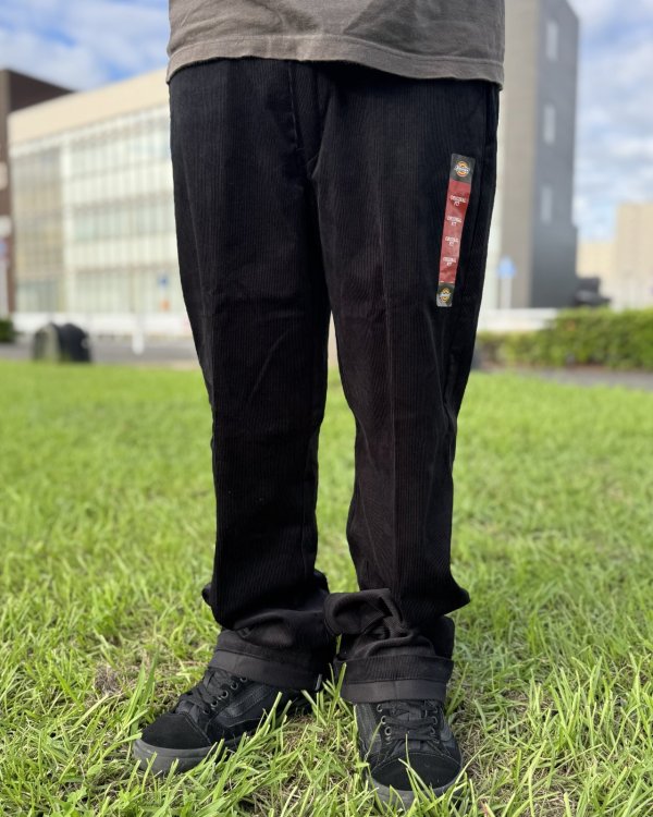 画像2: 送料無料 DICKIES / コーデュロイ 874 ワークパンツ ブラック (2)
