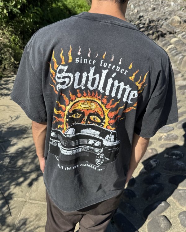 画像4: 送料無料 激レア プレミアム入荷 オフィシャルコラボT 日本での取り扱いは当店のみ SUBLIME x Thank You Collective / Until the Sun Explodes Tシャツ ヴィンテージブラック (4)