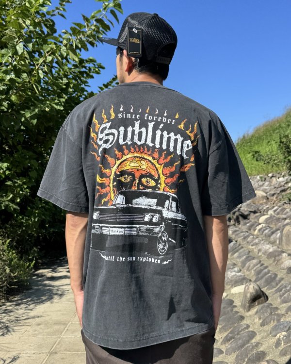 画像2: 送料無料 激レア プレミアム入荷 オフィシャルコラボT 日本での取り扱いは当店のみ SUBLIME x Thank You Collective / Until the Sun Explodes Tシャツ ヴィンテージブラック (2)