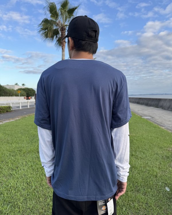 画像8: 送料無料 CYPRESS HILL / Leaf & Logo 長袖Tシャツ NAVY/WHITE (8)