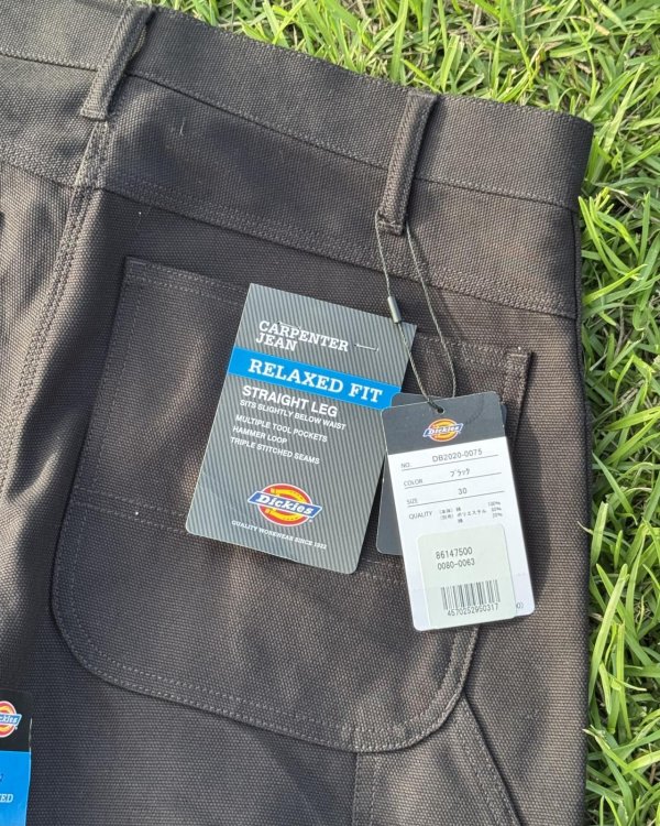 画像12: 送料無料 DICKIES / ダックカーペンターパンツ ブラック (12)
