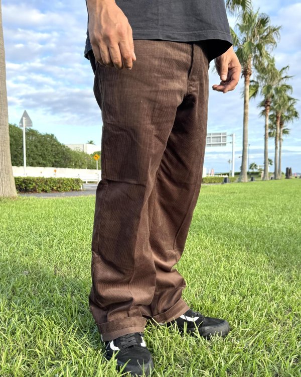 画像5: 送料無料 DICKIES / コーデュロイパンツ ダークブラウン (5)