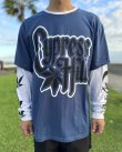 画像13: 送料無料 CYPRESS HILL / Leaf & Logo 長袖Tシャツ NAVY/WHITE (13)