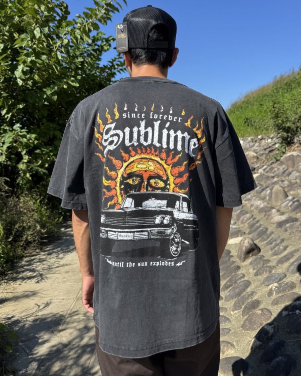画像3: 送料無料 激レア プレミアム入荷 オフィシャルコラボT 日本での取り扱いは当店のみ SUBLIME x Thank You Collective / Until the Sun Explodes Tシャツ ヴィンテージブラック (3)
