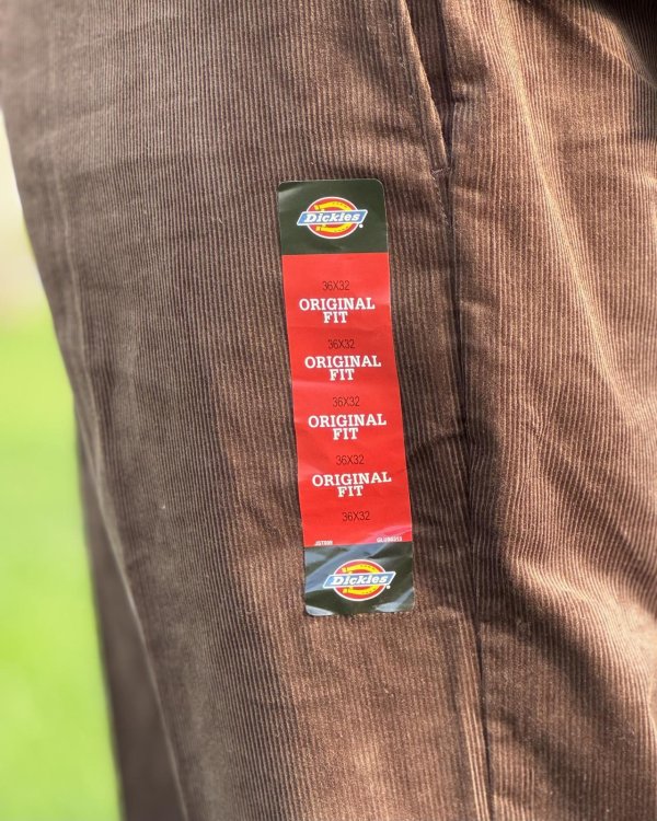 画像8: 送料無料 DICKIES / コーデュロイパンツ ダークブラウン (8)