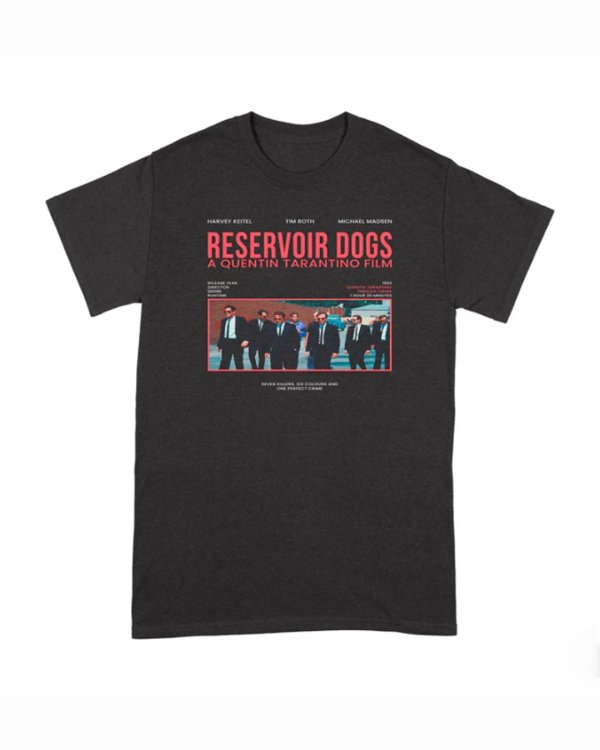 画像1: 10月19日23:59分締切 予約注文 送料無料 Reservoir Dogs / Quentin Tarantino Poster Style Tシャツ ブラック (1)