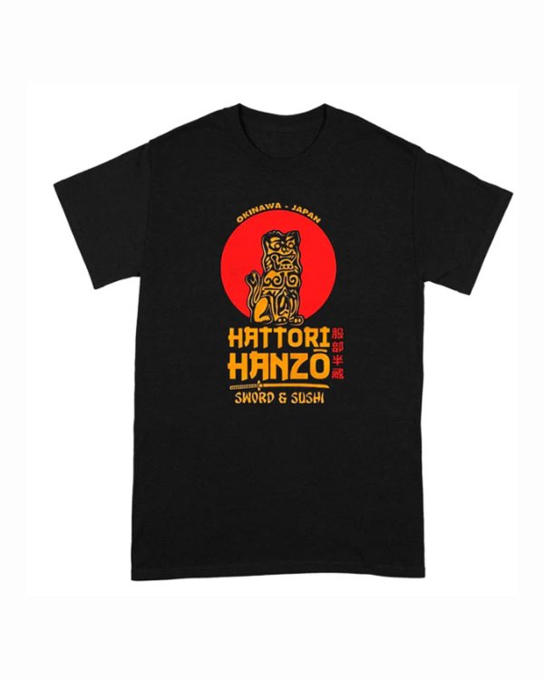 画像1: 10月19日23:59分締切 予約注文 送料無料 KILL BILL / Quentin Tarantino Hattori Hanzo Tシャツ ブラック (1)