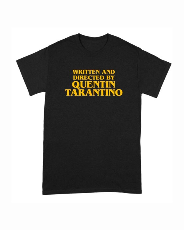 画像1: 10月19日23:59分締切 予約注文 送料無料 Written and Directed By Quentin Tarantino Tシャツ ブラック (1)