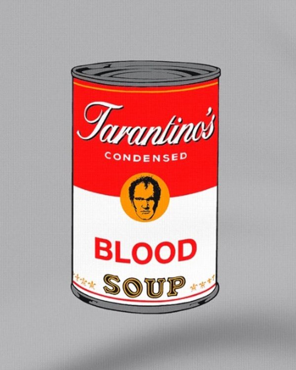 画像2: 10月19日23:59分締切 予約注文 送料無料 Tarantino's Blood Soup Tシャツ グレー (2)