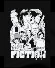 画像5: 10月19日23:59分締切 予約注文 送料無料 Pulp Fiction / Quentin Tarantino Cartoon Characters Tシャツ ブラック (5)