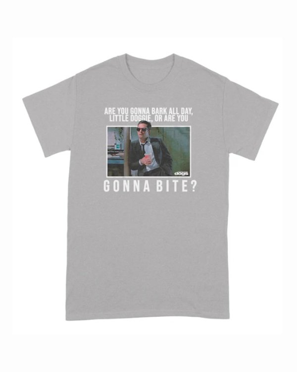 画像1: 10月19日23:59分締切 予約注文 送料無料 Reservoir Dogs / Quentin Tarantino 'Little doggie' Tシャツ グレー (1)