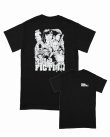 画像1: 10月19日23:59分締切 予約注文 送料無料 Pulp Fiction / Quentin Tarantino Cartoon Characters Tシャツ ブラック (1)