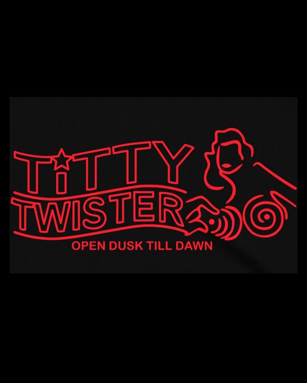 画像2: 10月19日23:59分締切 予約注文 送料無料 From Dusk Till Dawn / Quentin Tarantino Titty Twister Tシャツ ブラック (2)