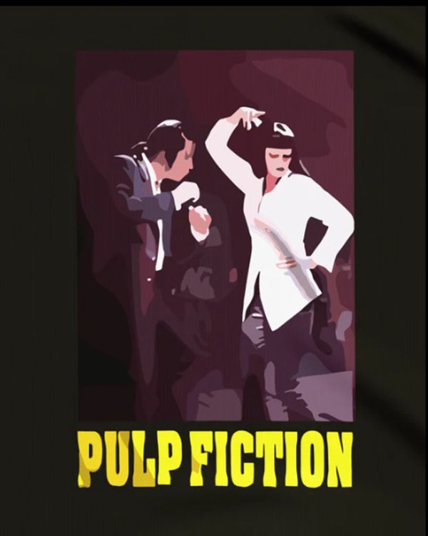 画像2: 10月19日23:59分締切 予約注文 送料無料 Pulp Fiction / Quentin Tarantino Jack Rabbit Slim's Dance Off Tシャツ ブラック (2)