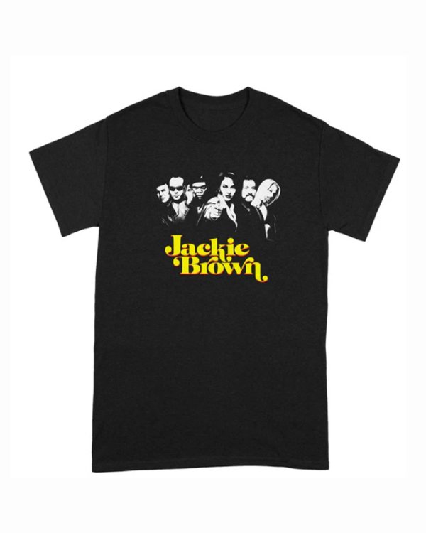 画像1: 10月19日23:59分締切 予約注文 送料無料 Jackie Brown / Quentin Tarantino Movie Tシャツ ブラック (1)