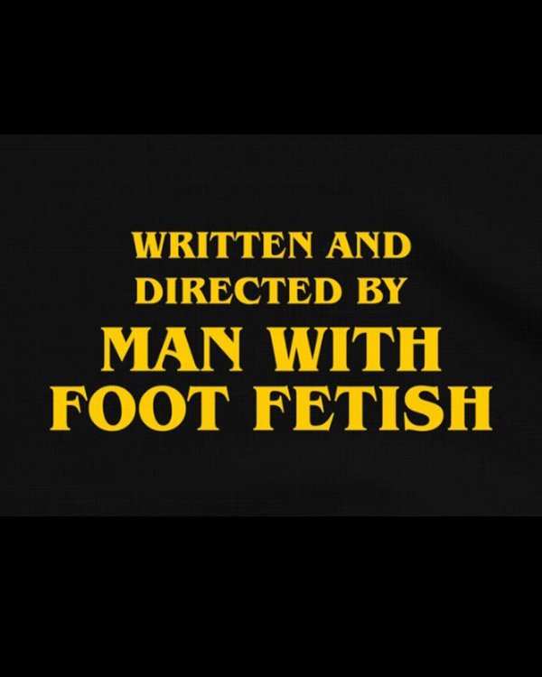 画像2: 10月19日23:59分締切 予約注文 送料無料 Written And Directed By Man With Foot Fetish Tシャツ ブラック (2)