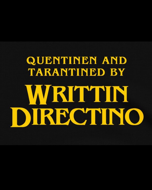 画像2: 10月19日23:59分締切 予約注文 送料無料 Quentinen and Tarantined By Writtin Directino Tシャツ ブラック (2)