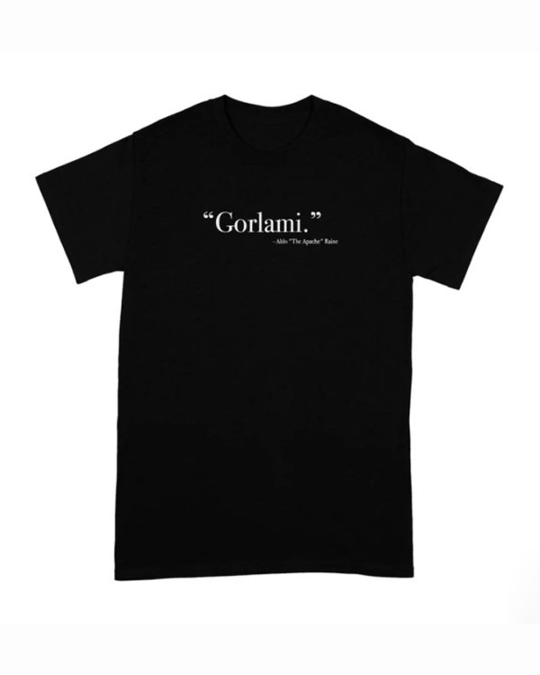 画像1: 10月19日23:59分締切 予約注文 送料無料 Inglourious Basterds / Quentin Tarantino Say Gorlami Tシャツ ブラック (1)