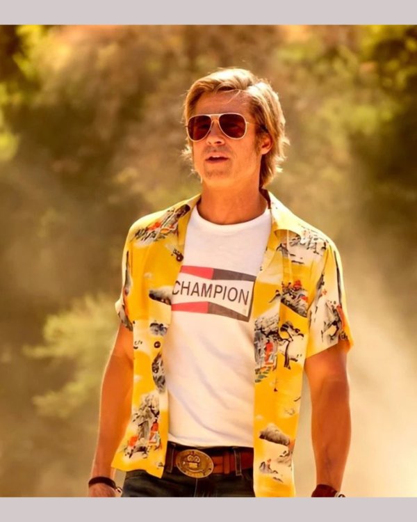 画像2: 10月19日23:59分締切 予約注文 送料無料 Once Upon a Time in Hollywood / Quentin Tarantino Cliff Booth Champion Tシャツ ホワイト (2)