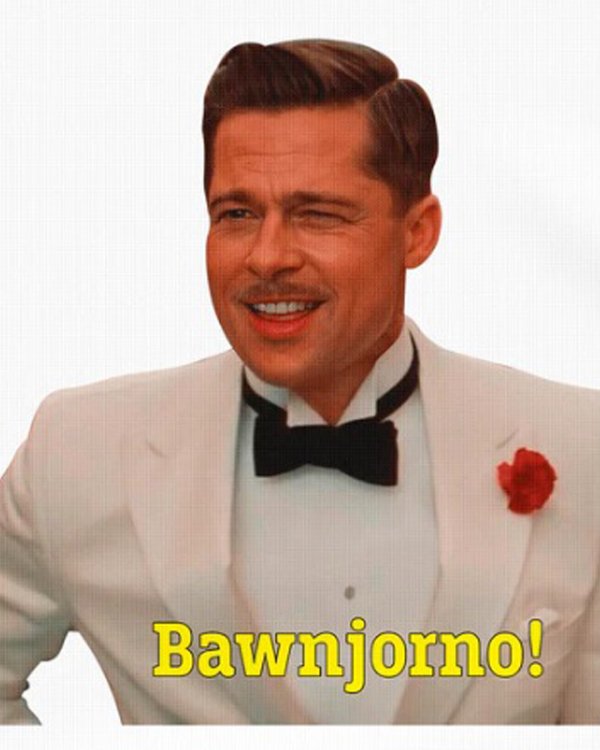 画像2: 10月19日23:59分締切 予約注文 送料無料 Inglourious Basterds / Quentin Tarantino Bawnjorno! Tシャツ ホワイト (2)